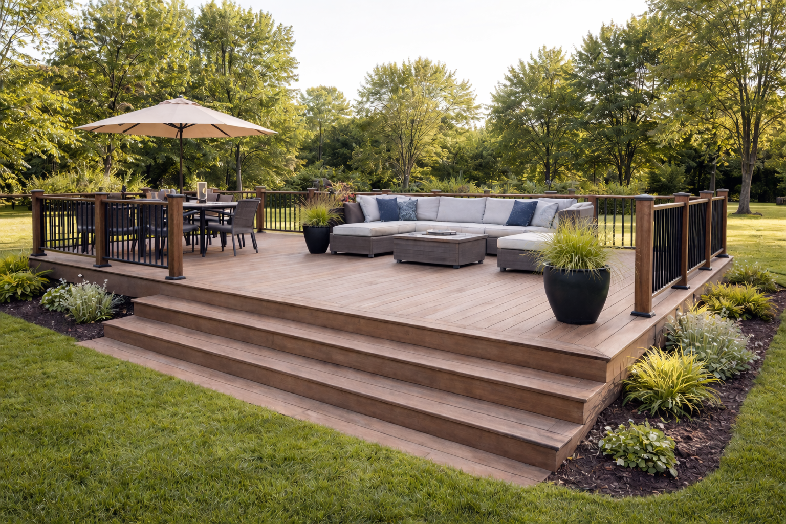 Residential deck construction